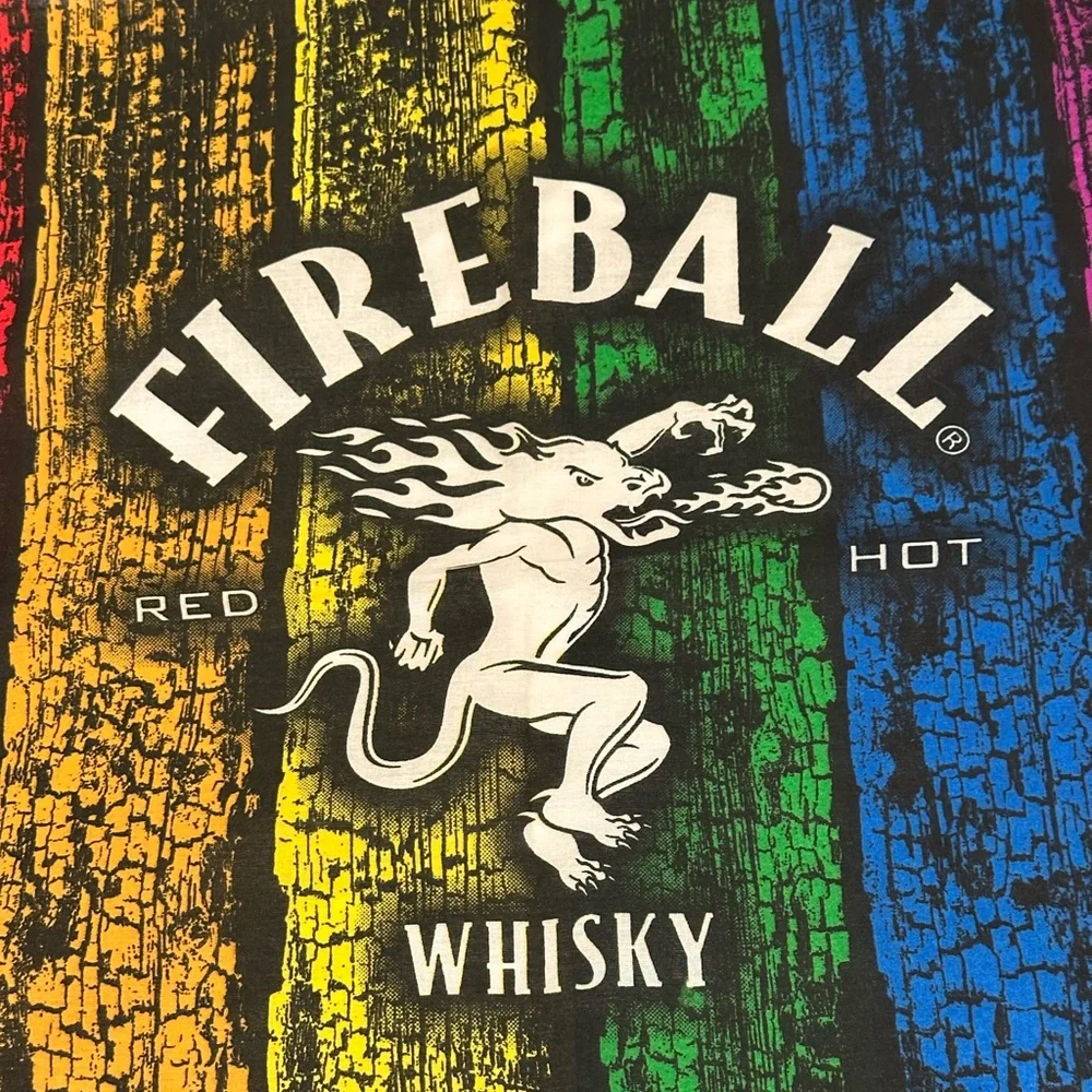 Fireball Wall Hanging Small Tapestry Colorful Red Hot Whisky 21